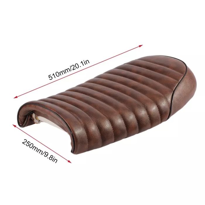 Bancos cafe racer universais castanho ou preto