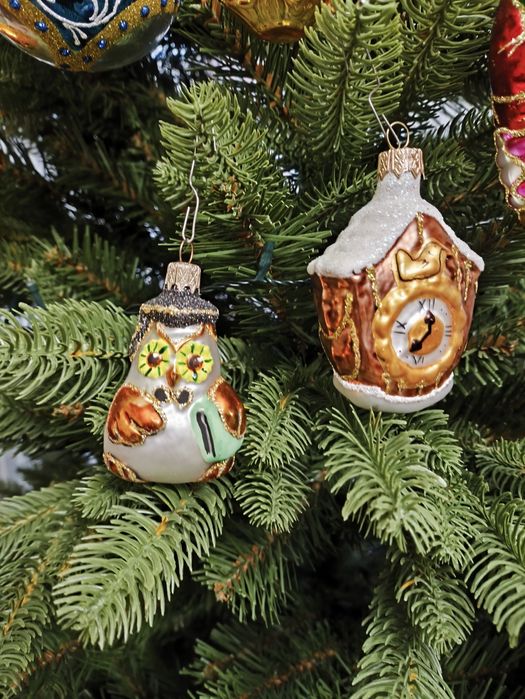 Скляні новорічні іграшки