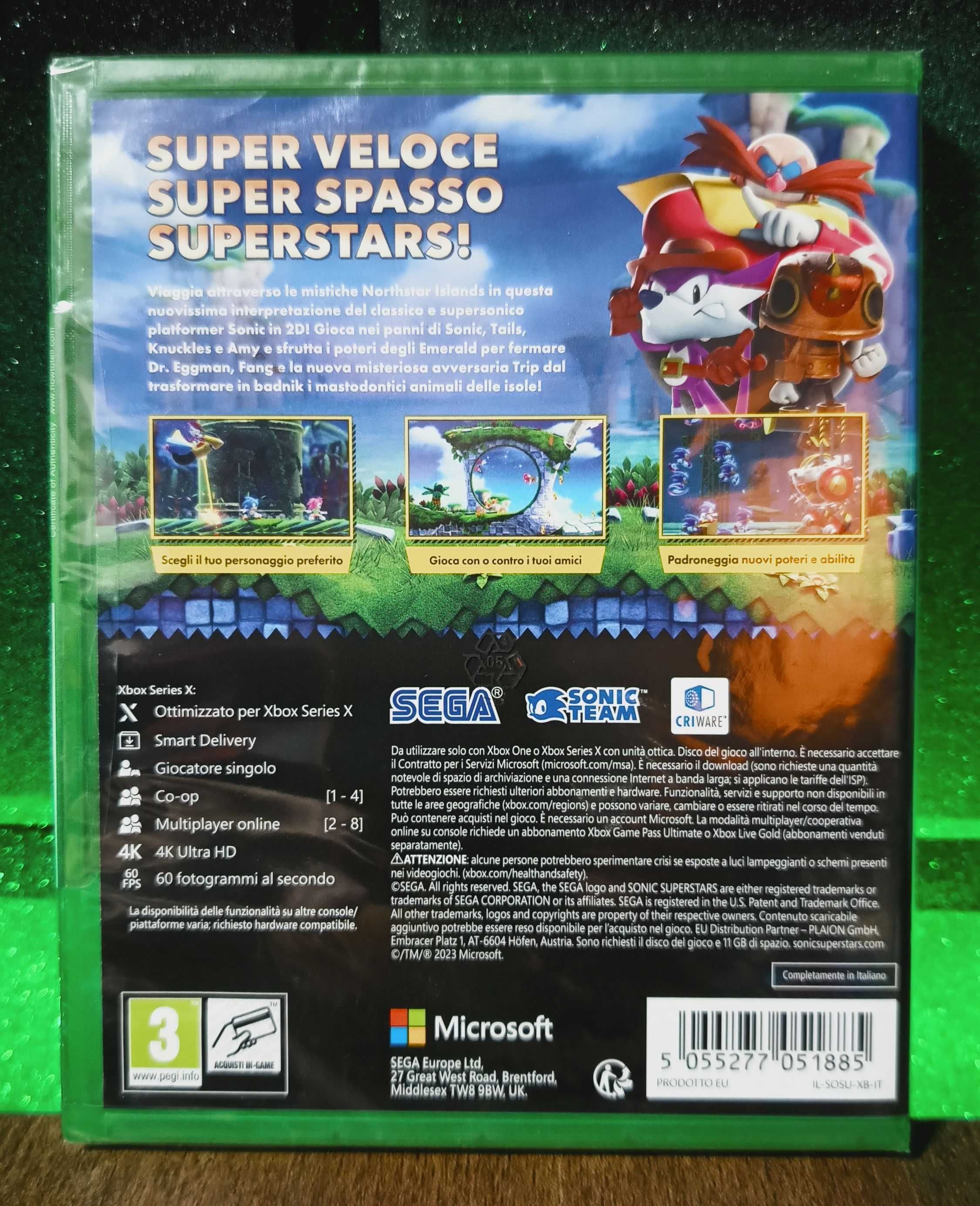 Sonic Superstars Xbox One S / Series X - platformówka dla dzieci