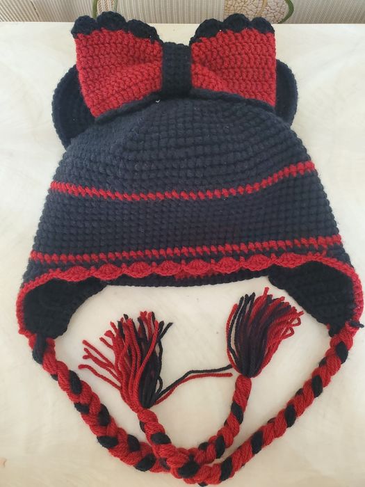 Зимова шапочка "міні маус"