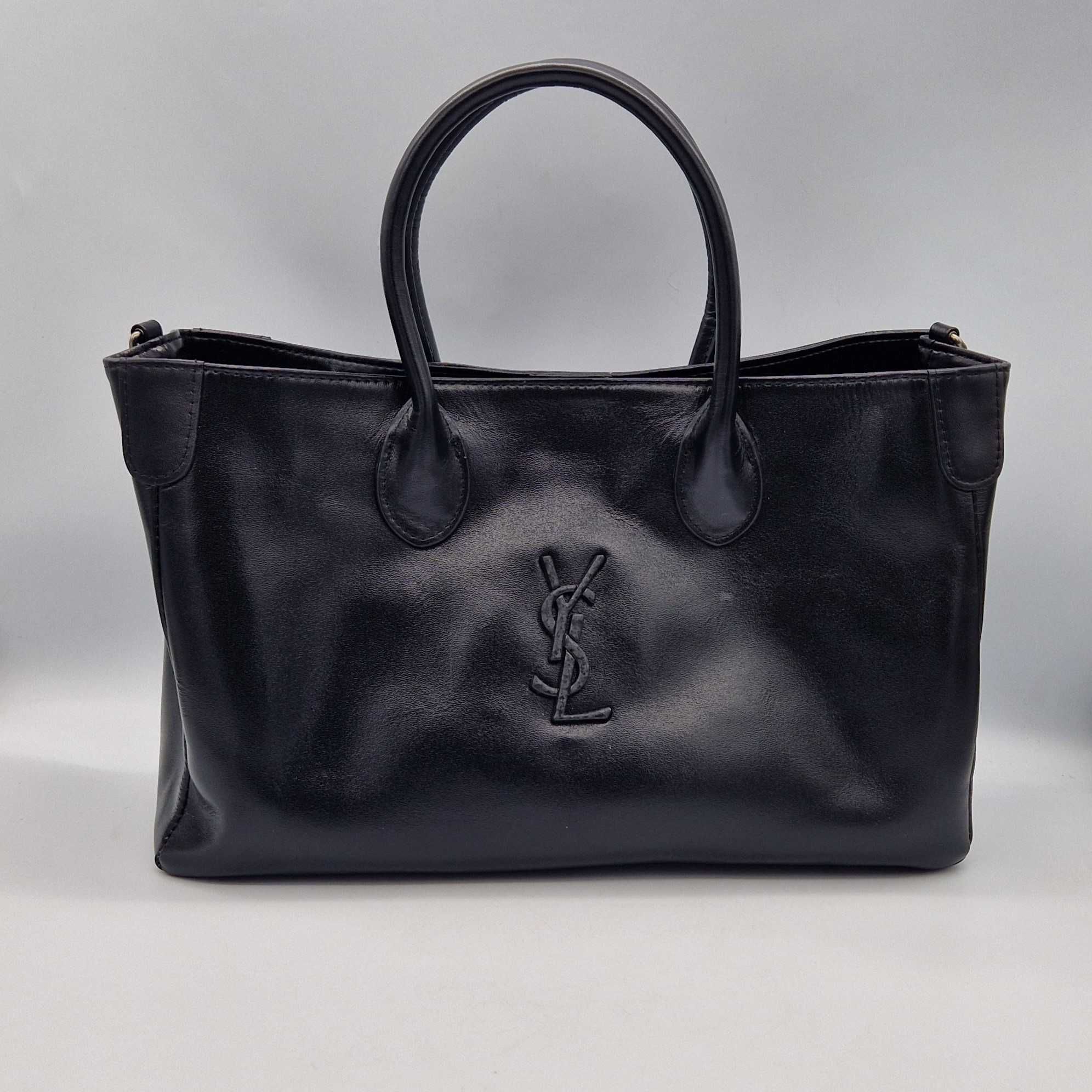 Сумка Yves Saint Laurent YSL шкіряний шоппер YSL