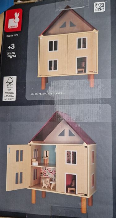 Drewniany domek dla lalek janod