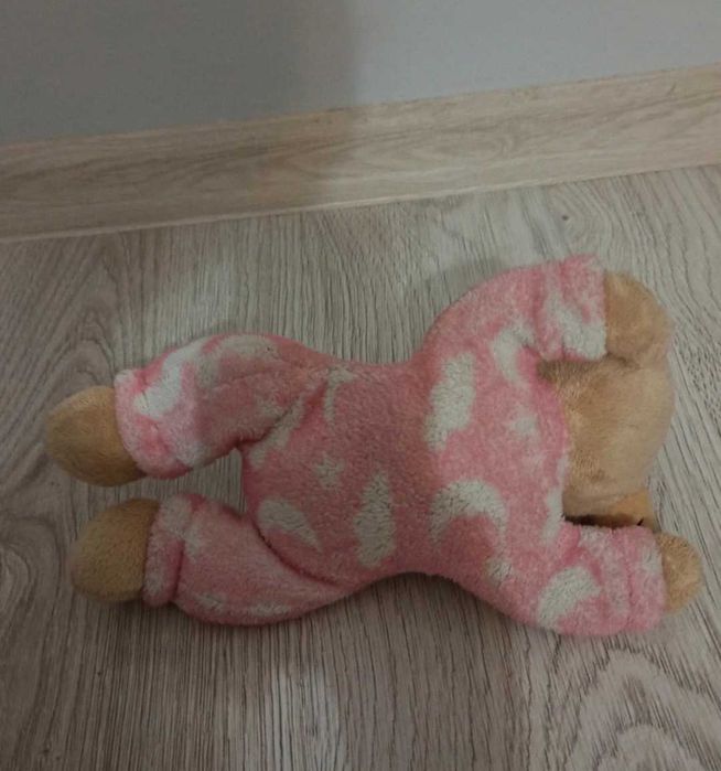 Miś różowy chrapiący