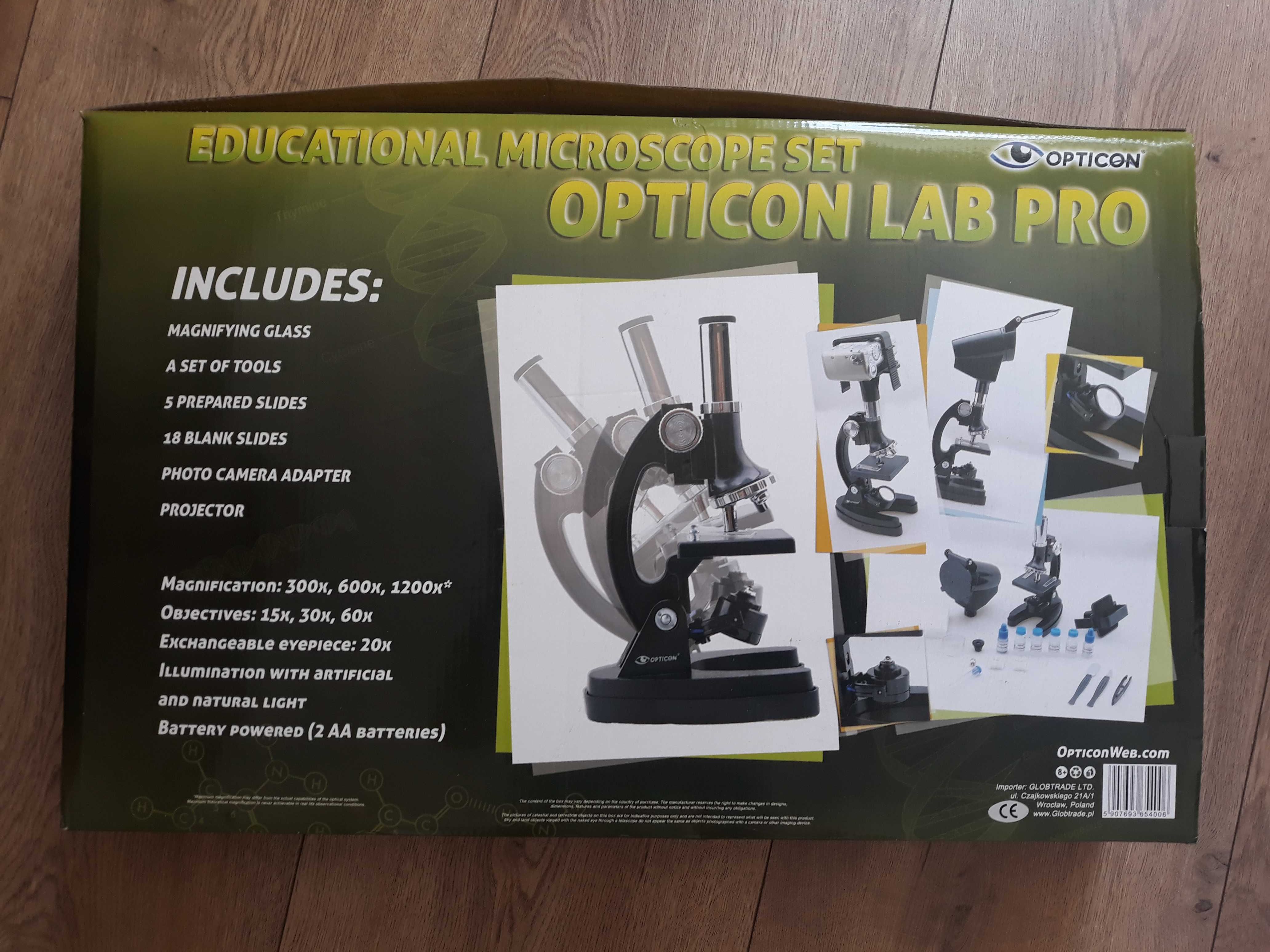 Mikroskop Opticon Lab Pro, 98 elementów