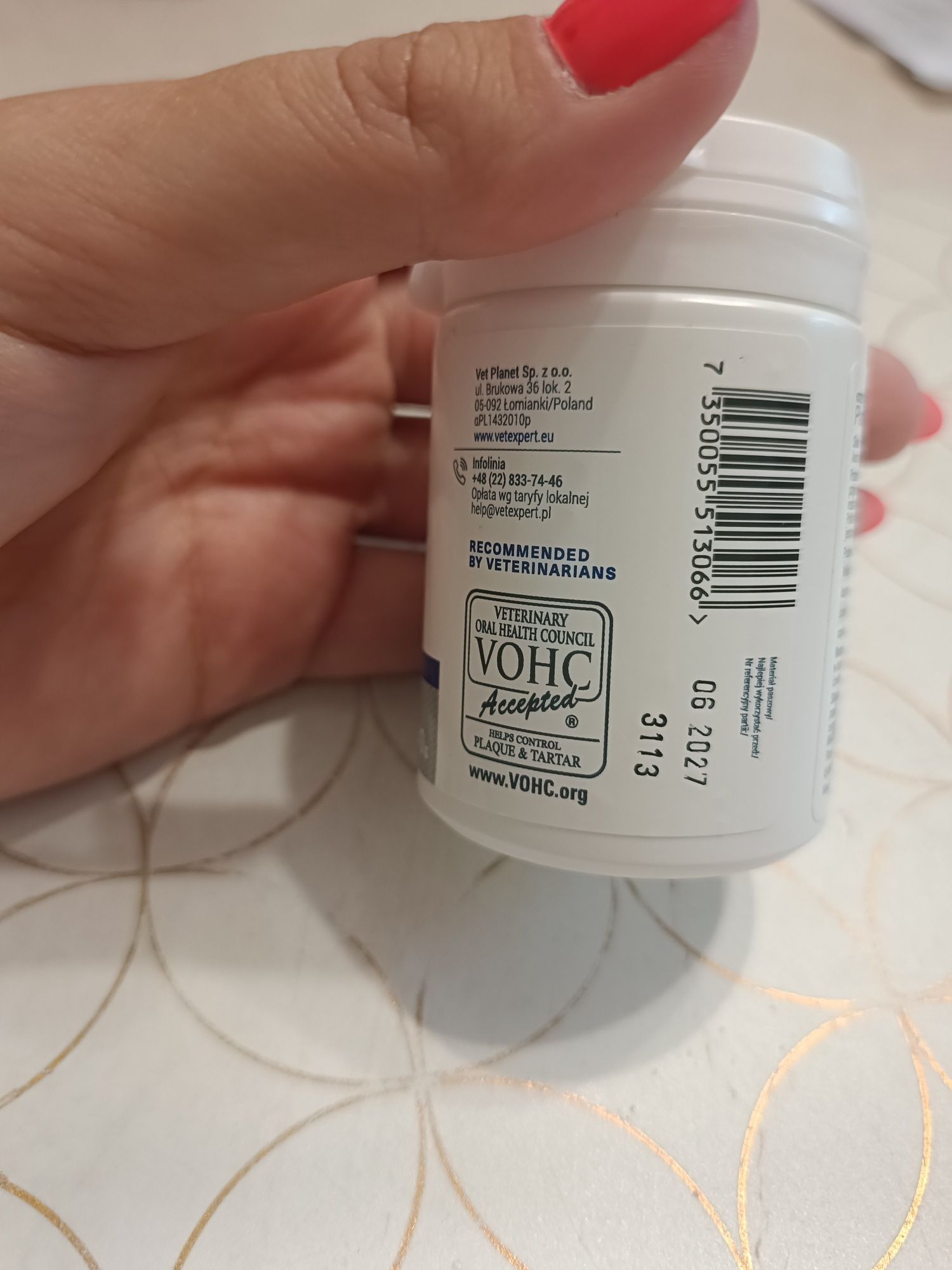 PlaqueOff proszek do czyszczenia zębów dla psa/kota 40g