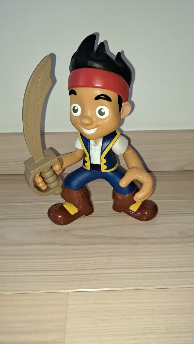 Boneco de 23cm do Jake e os Piratas com espada