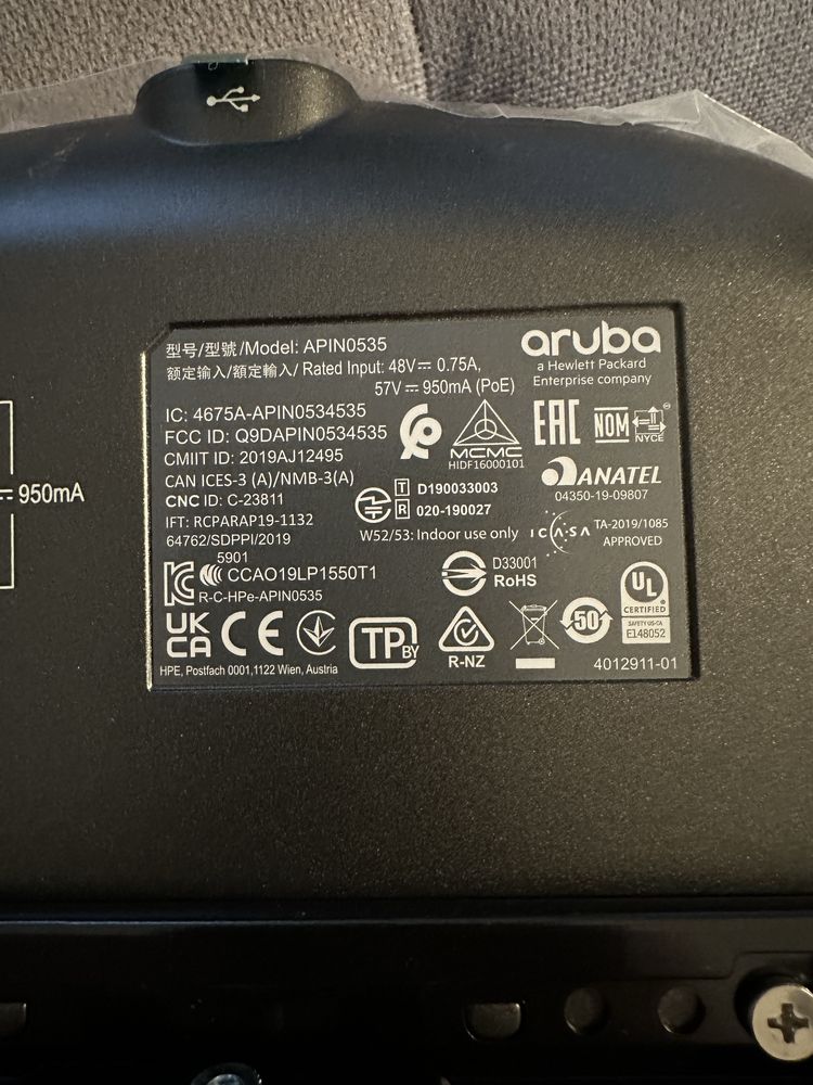 Access Point Aruba APIN 0535 WI-FI