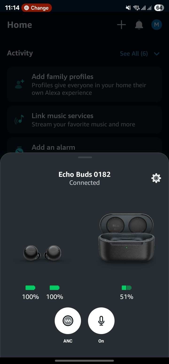 Навушники TWS Amazon Echo Buds (2nd Gen) Black  компактні розумні
