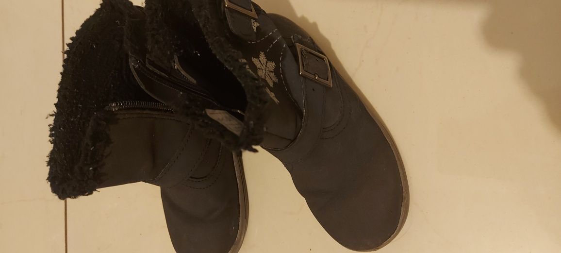 Buty kozaki śniegowce 28 dziewczęce