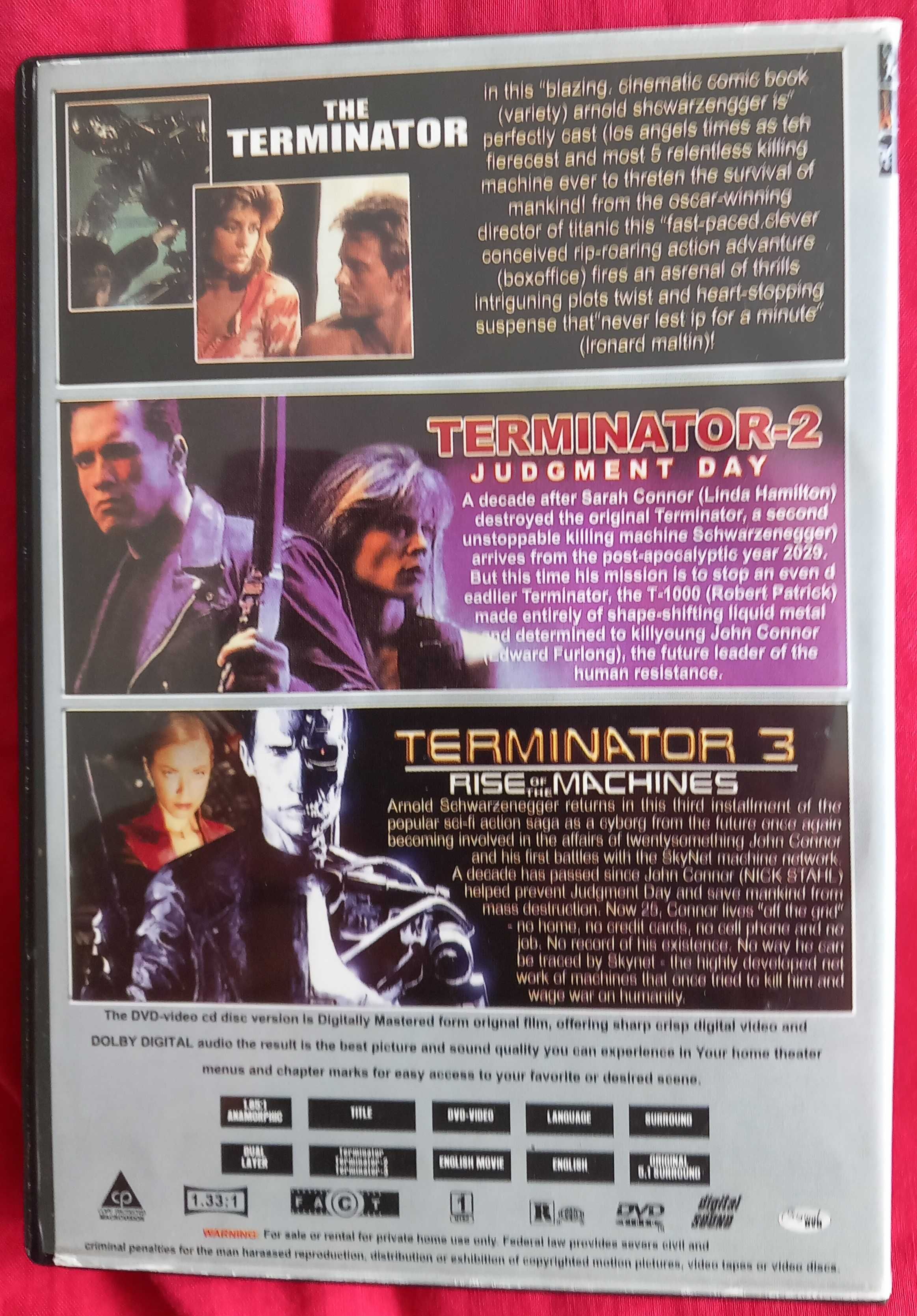 DVD Exterminador Implacável: Três Primeiros Filmes [ed. US/reg. 1]