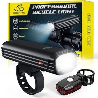 Zestaw Oświetlenia Rowerowego Gisaae K930 USB z Baterią 2000 mAh