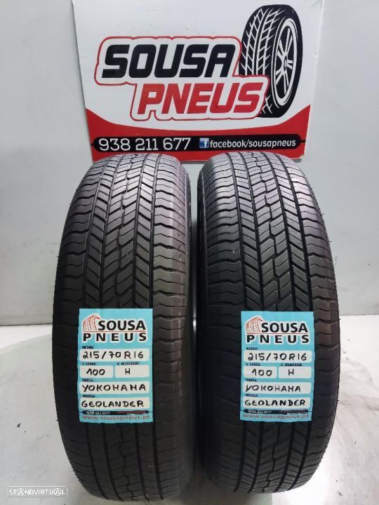 2 pneus semi novos 215-70r16 yokohama - oferta dos portes 120 EUROS