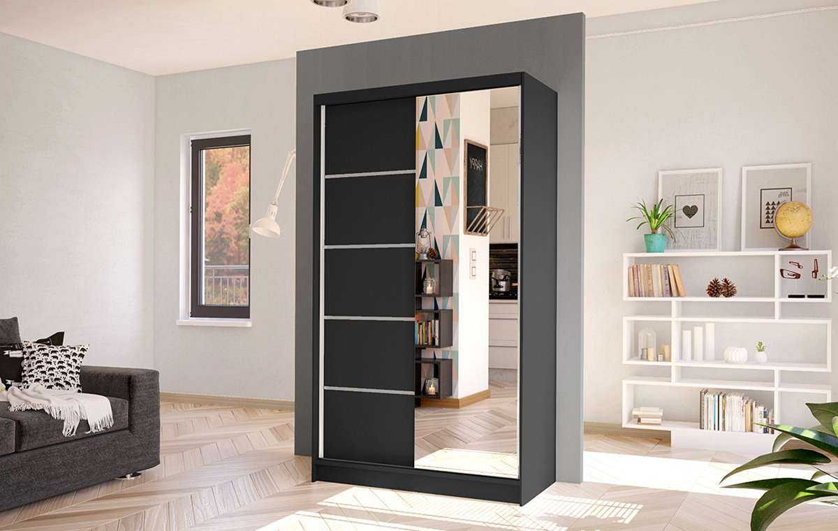 Szafa przesuwna AURELIA 3 szerokość 100cm Front Lustro