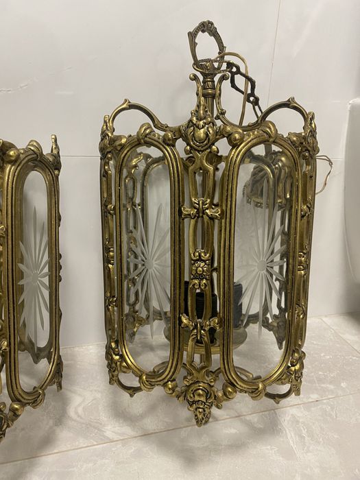 Світильник бронзовий люстра