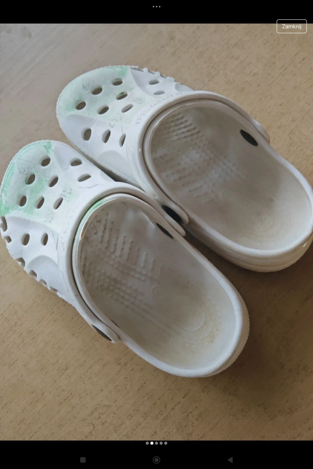 Plame 30 buty do wody typu crocks klapki z pianki
Białe buty do wody t