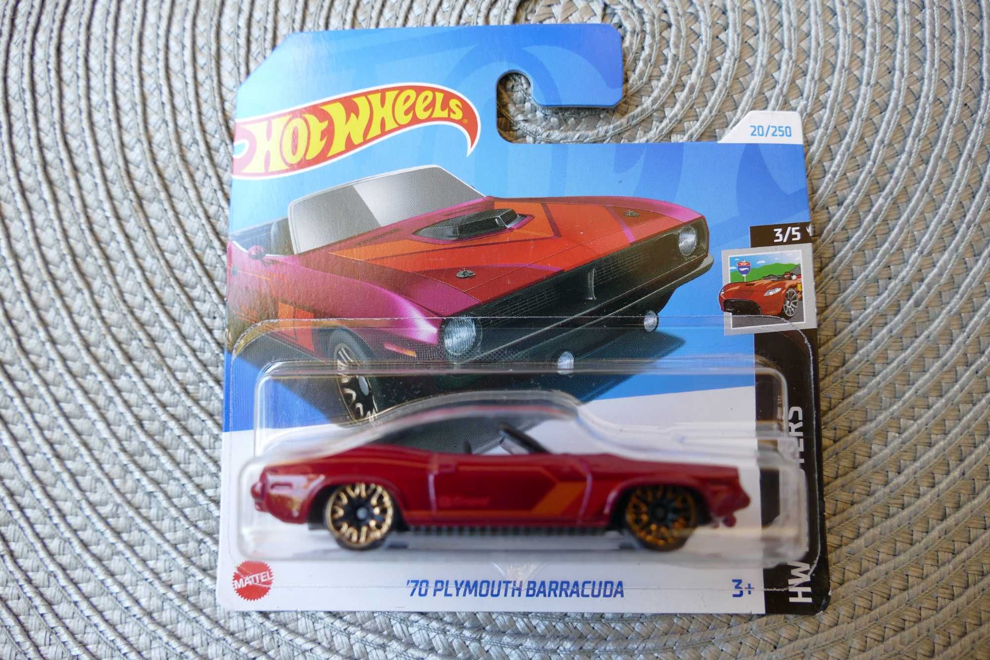 Hot Wheels autko "Resorak" '70 PLYMOUTH BARRACUDA edycja 2024r.