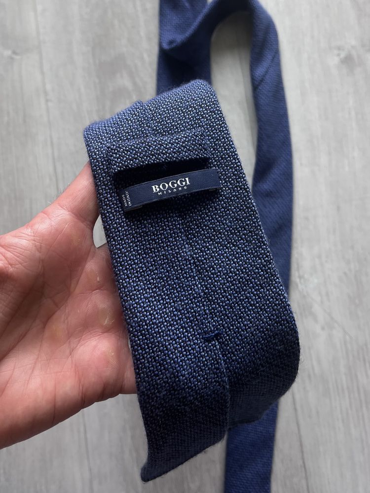 Boggi Milano wool silk tie krawat luxury premium