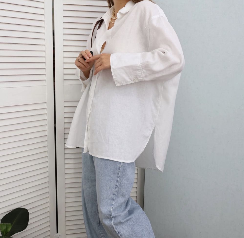 Продам лляну сорочку Zara, 100% льон