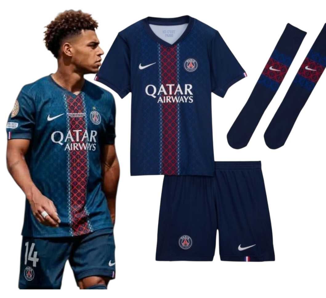 Strój PSG D.Doue mr 14 Zestaw Komplet rozmiar na 145-155 cm