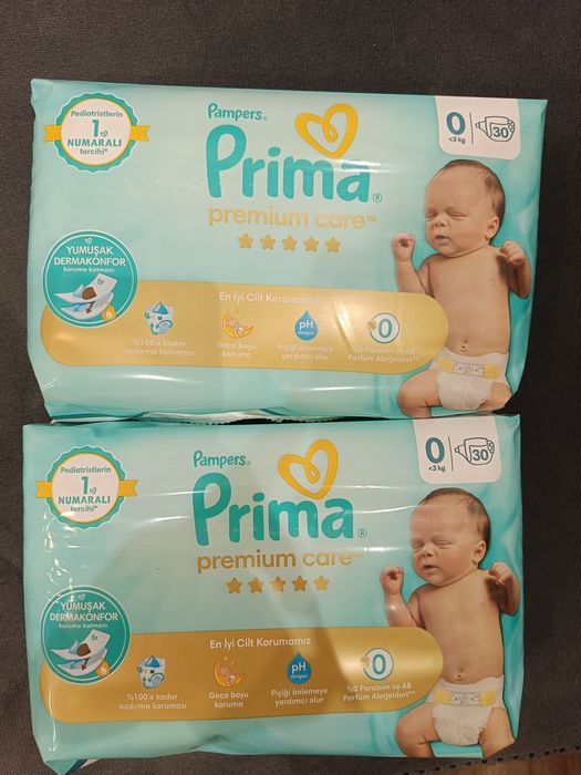 Pieluchy pampers 0 premium care