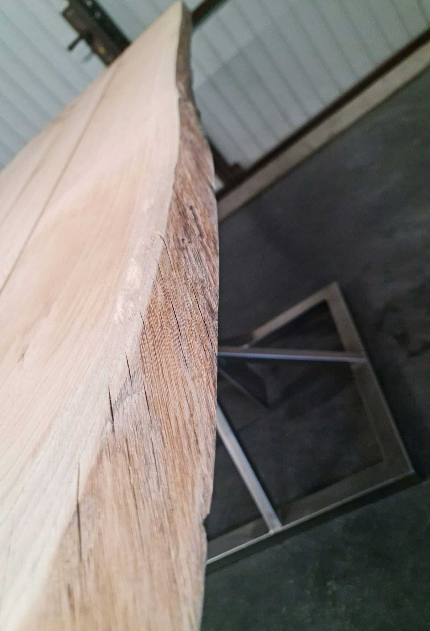 Stol  Ogrodowy   Loft   Rustykalny  Debowy  Blat    SOLIDNY  Ława Stół