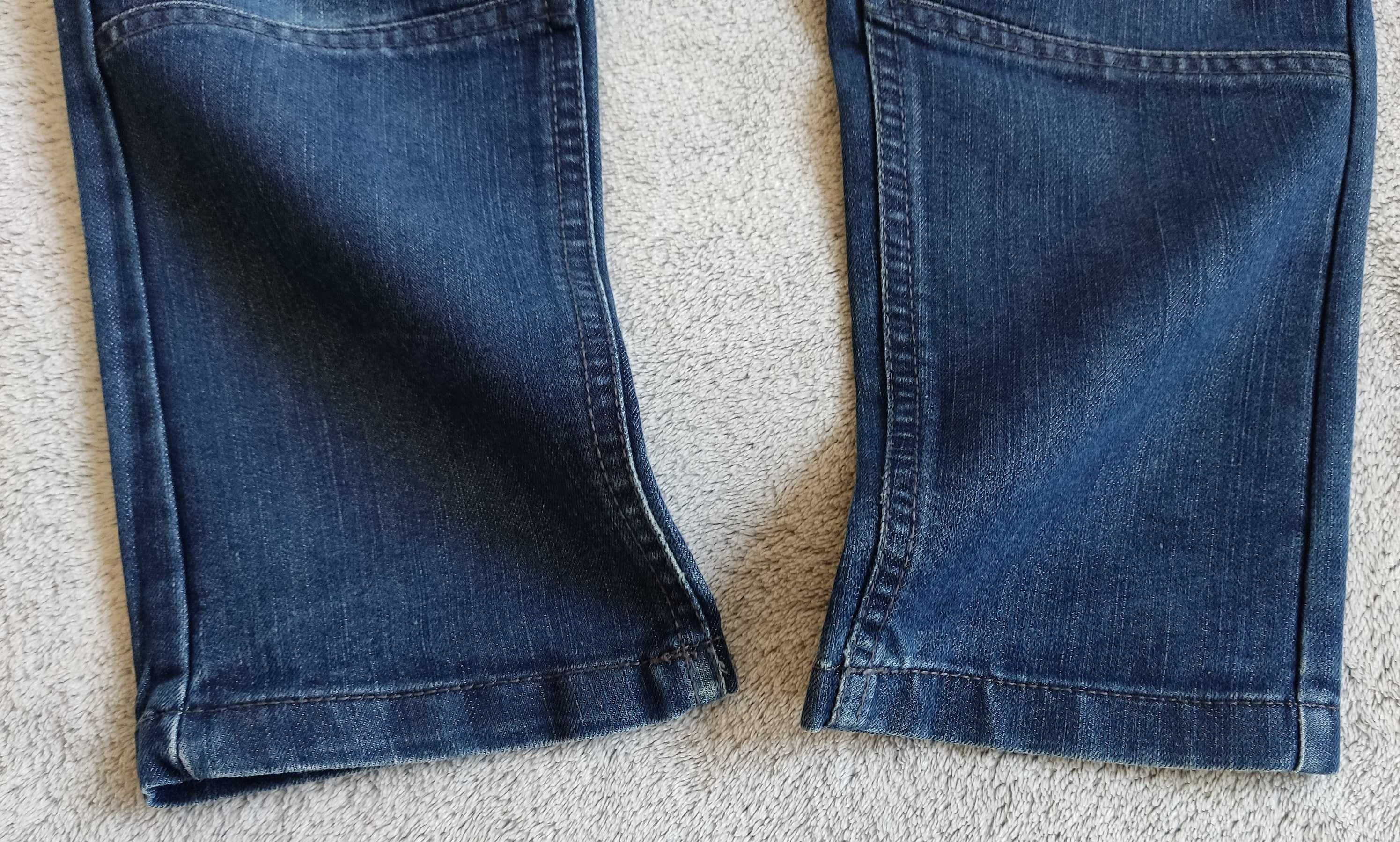 spodnie jeansy r.134 9 lat granatowe