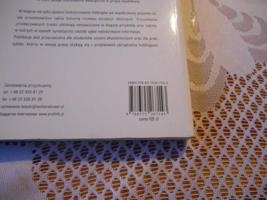 Książka Holding jako podmiot rachunkowości JoannaToborekMazur