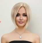 Peruka jasny blond 30cm