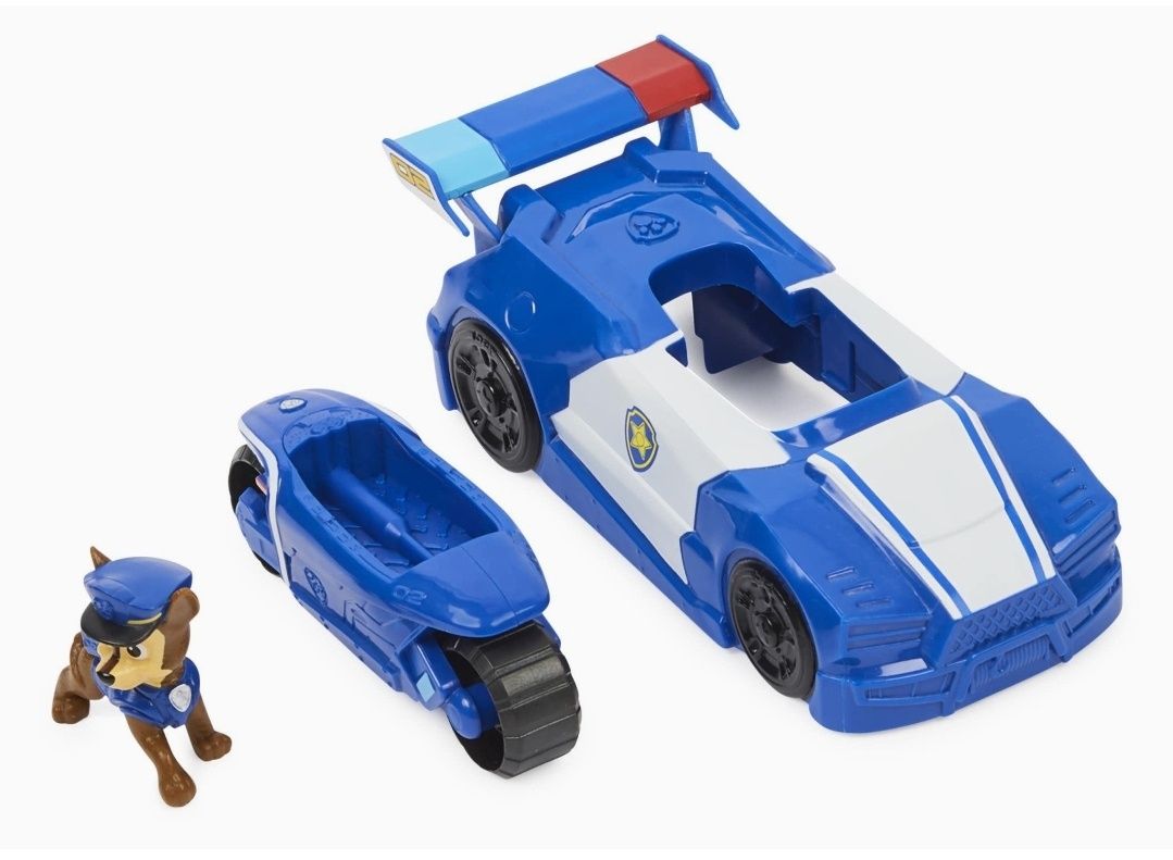 Paw Patrol The Movie 2 in 1 Chase Mini Police Vehicle Set