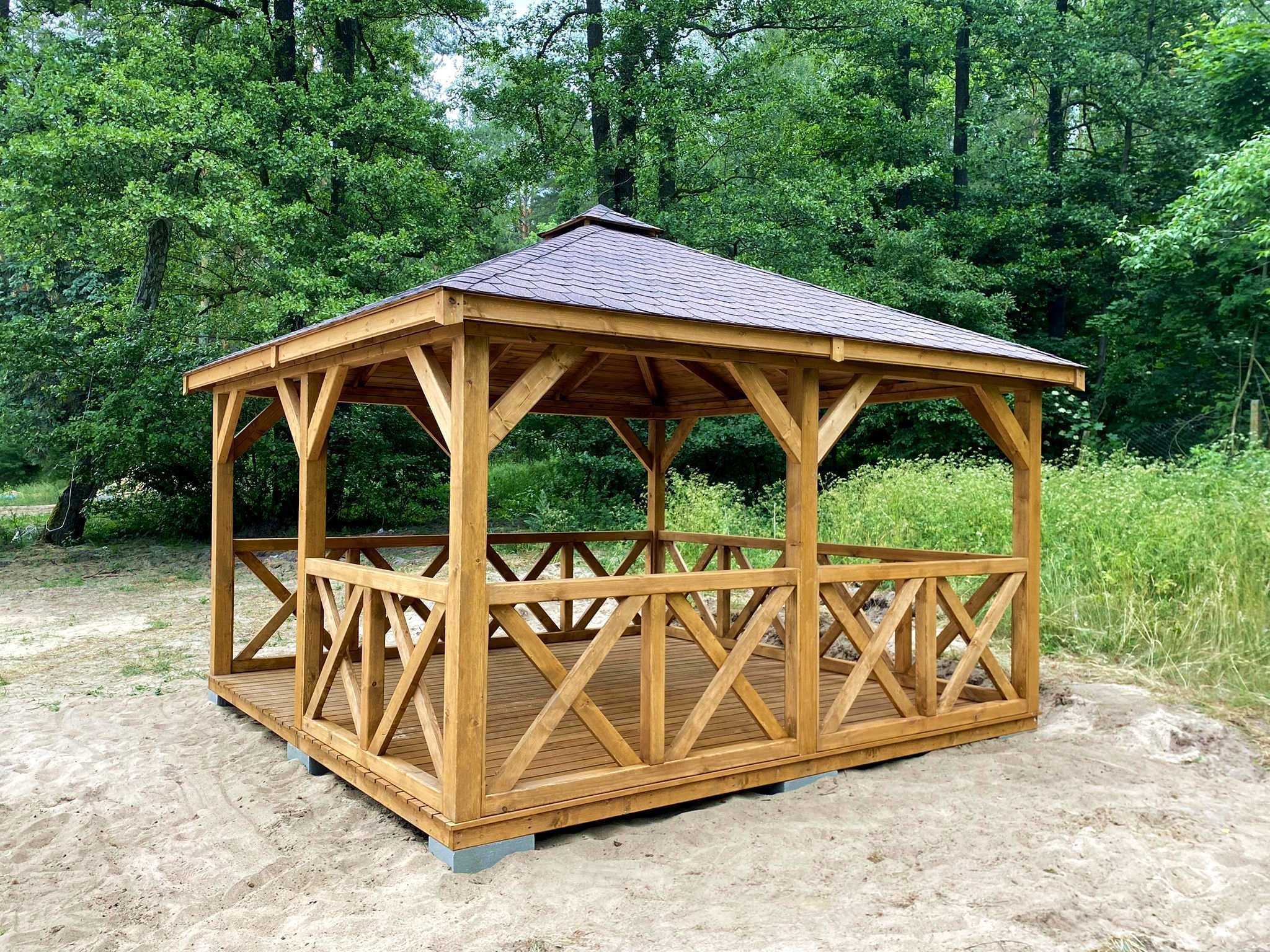 Altana ogrodowa Atena 4m x 4m Altanka drewniana Domek - PRODUCENT