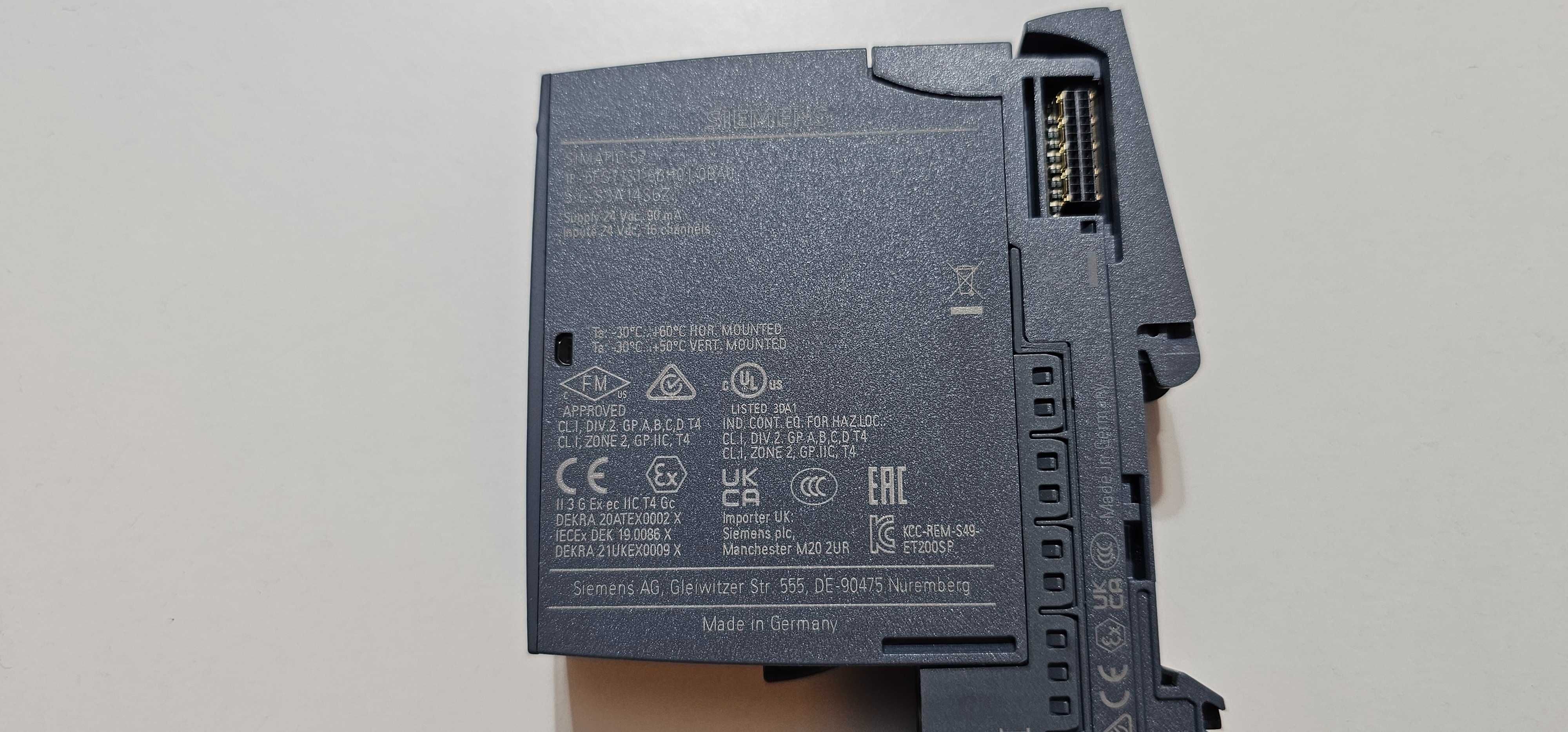 Siemens SIMATIC Moduł wejść binarnych ET 200SP 16DI 6ES7131-6BH01-0BA0