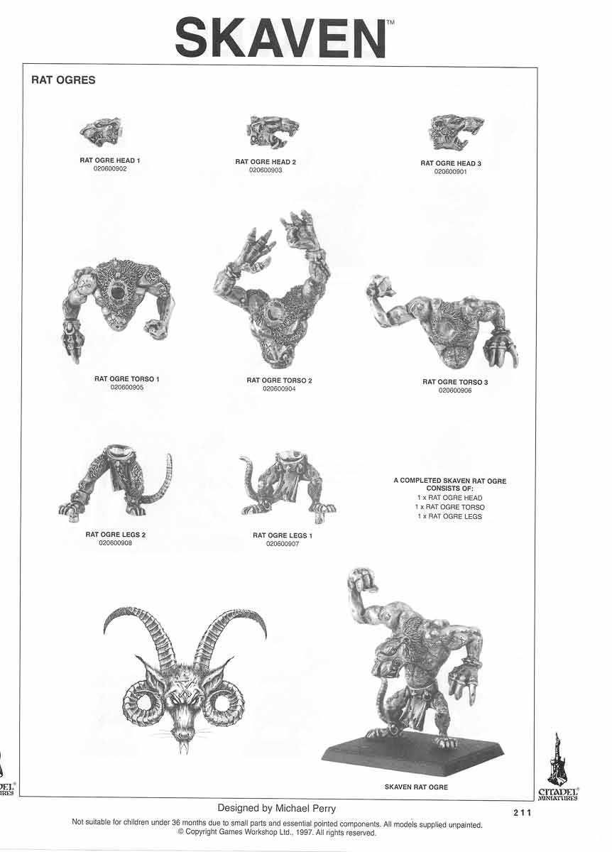 Warhammer Fantasy: Skaven Rat Ogre, wzór B