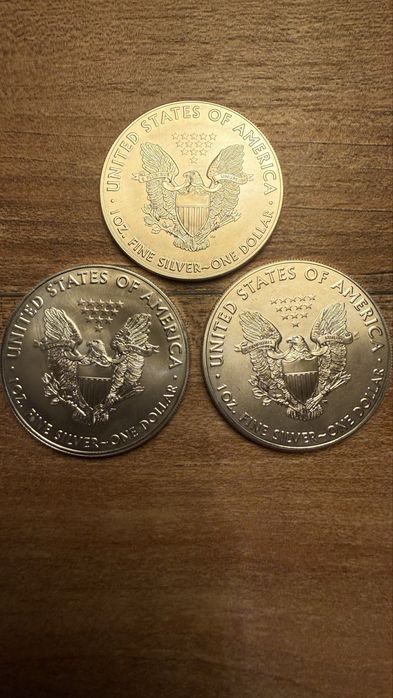 3 srebrne Orzełki