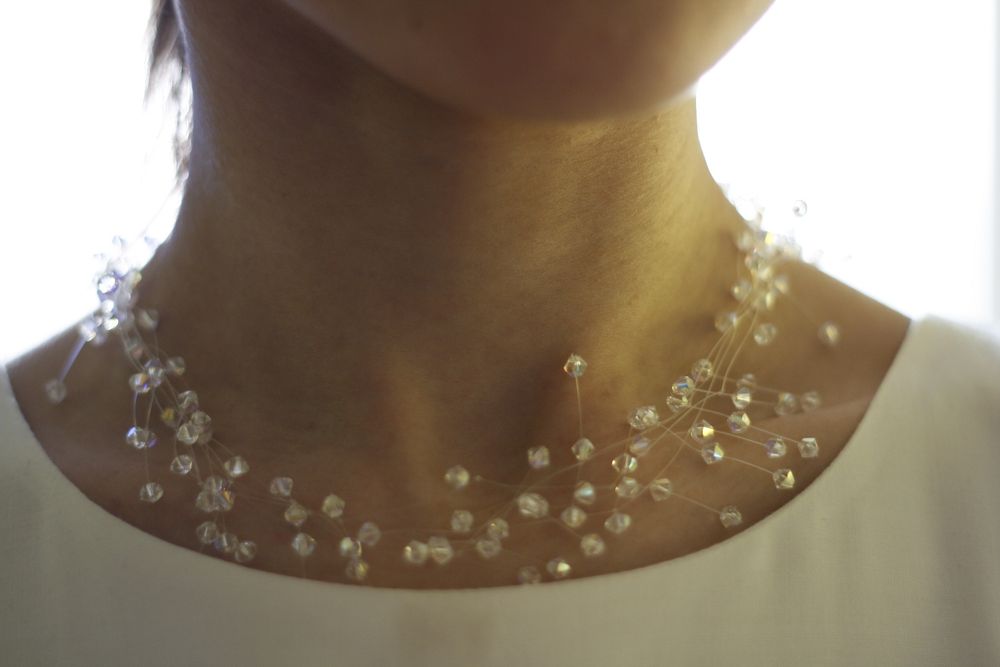 Biżuteria ślubna marki Sezam z kryształkami Swarovskiego