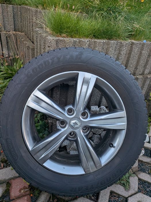 Felgi aluminiowe Renault 17 cali z oponam wielosezonowych GoodYear