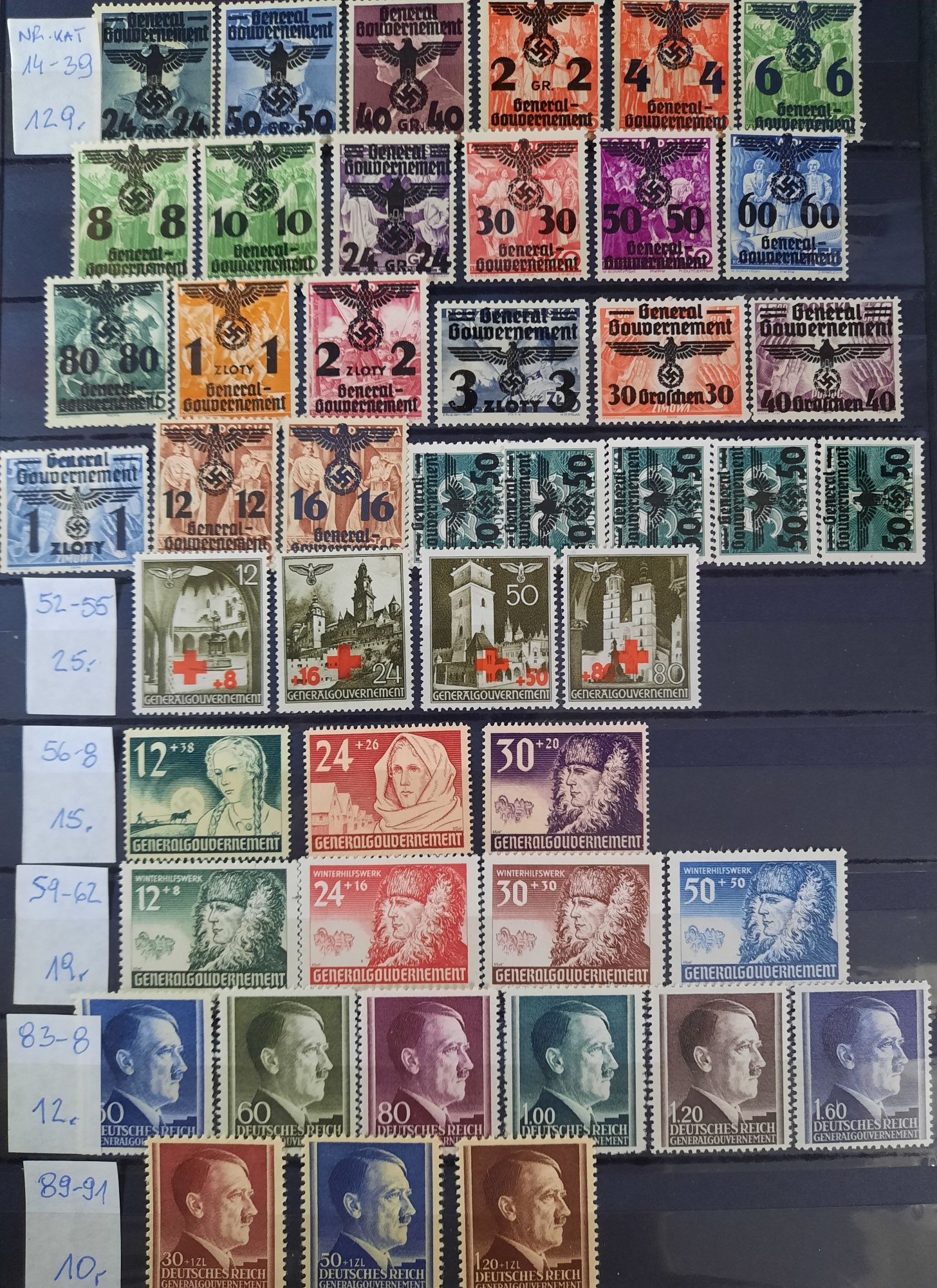 Znaczki pocztowe Generalgouverment