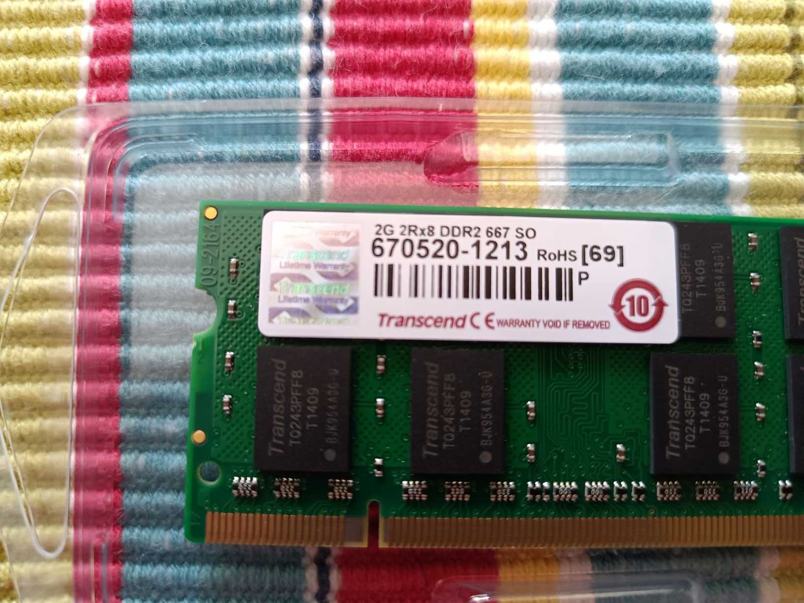 Lote de Memorias para portátil - 2GB 1GB