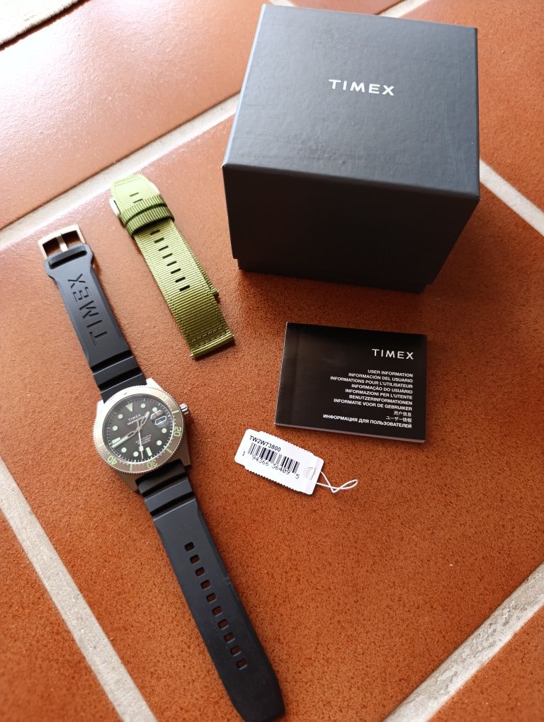 Relógio Timex Deepwater em titanio