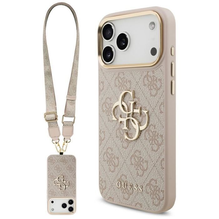 GUESS futerał do iPhone 17 Pro Max GUHCP17XP4G4BCSP różowy