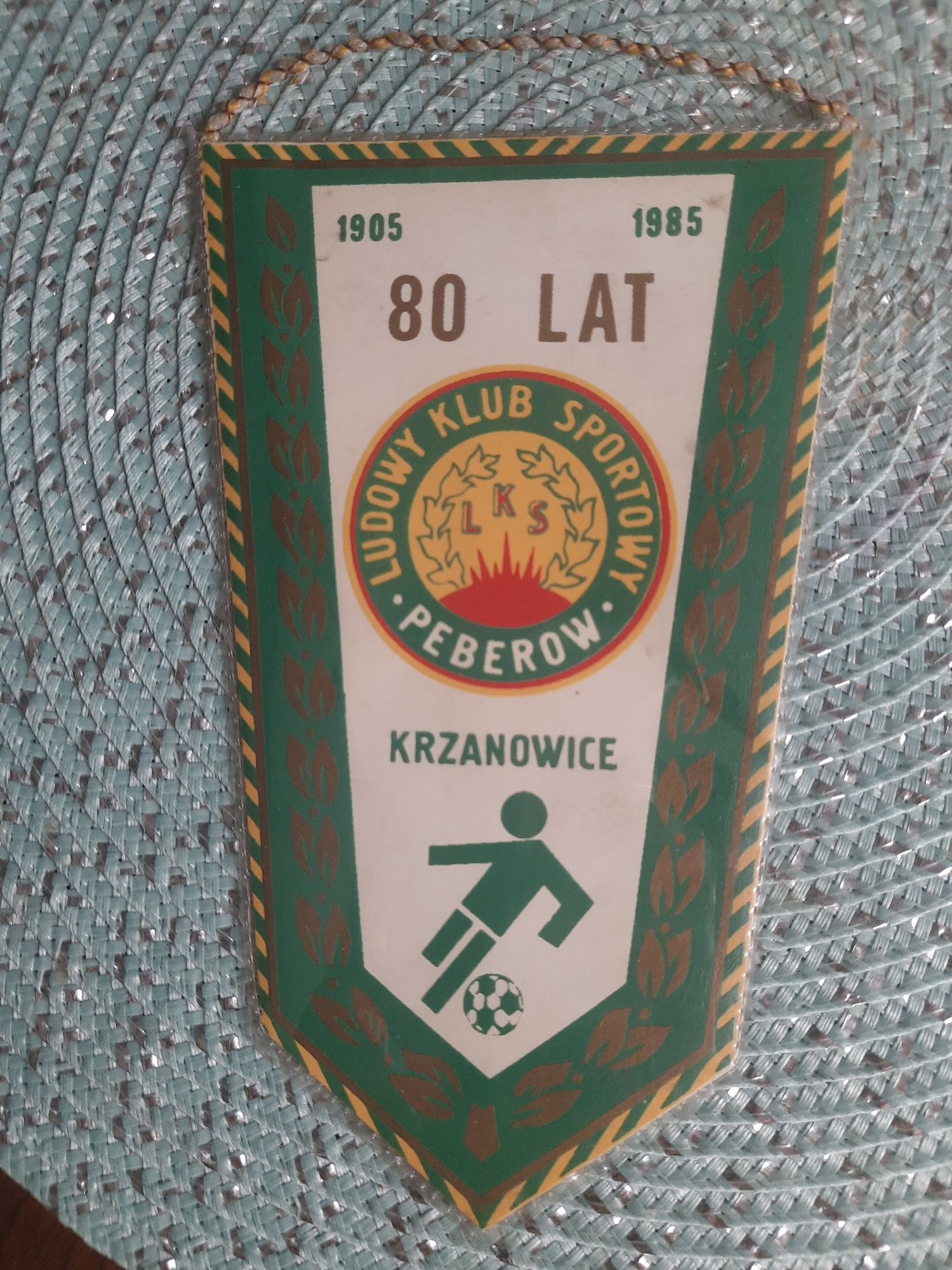 Proporczyk LKS PEBERÓW Krzanowice, 80 lat