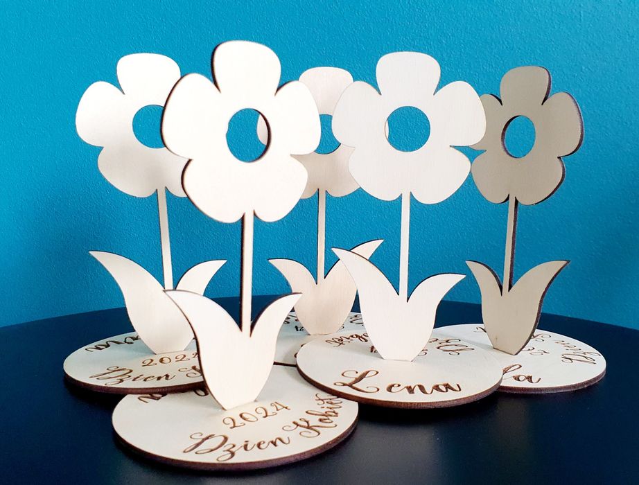 Kwiatek prezent +grawer dowolny