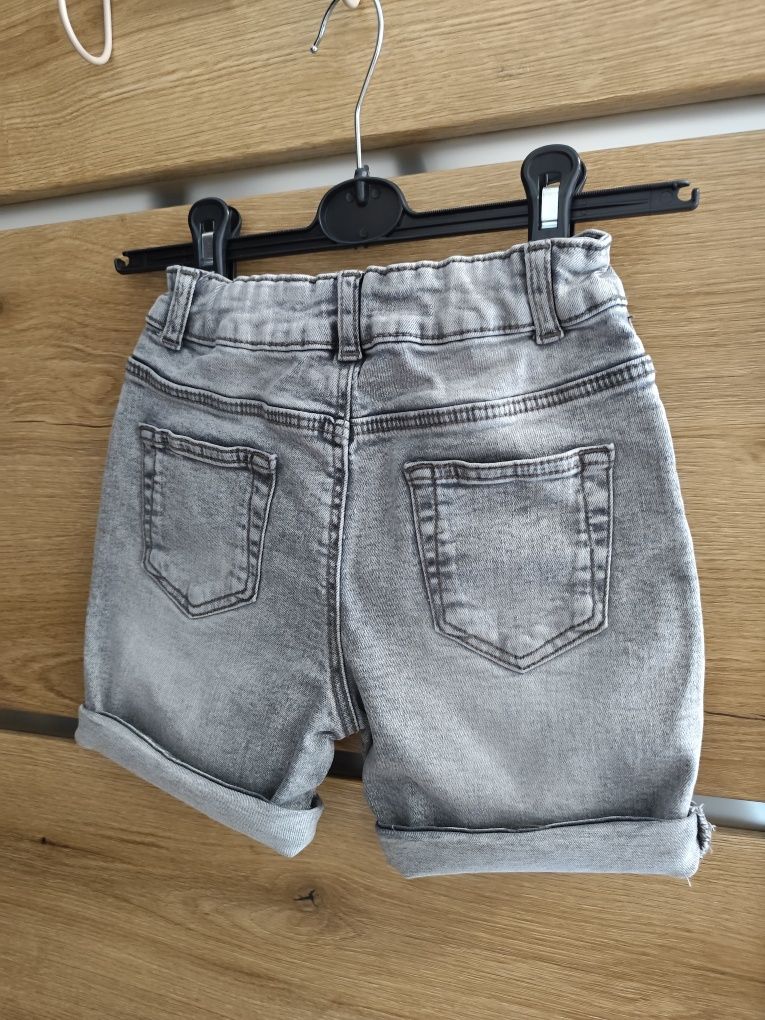 Nowe krótkie spodenki szorty jeansowe Primark 116