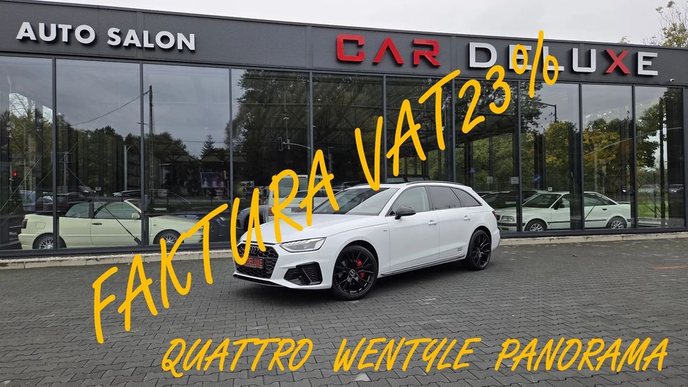 Audi A4 FV23% / QUATTRO / S-LINE / MATRIX / WENTYLE / Roletki / Panorama
