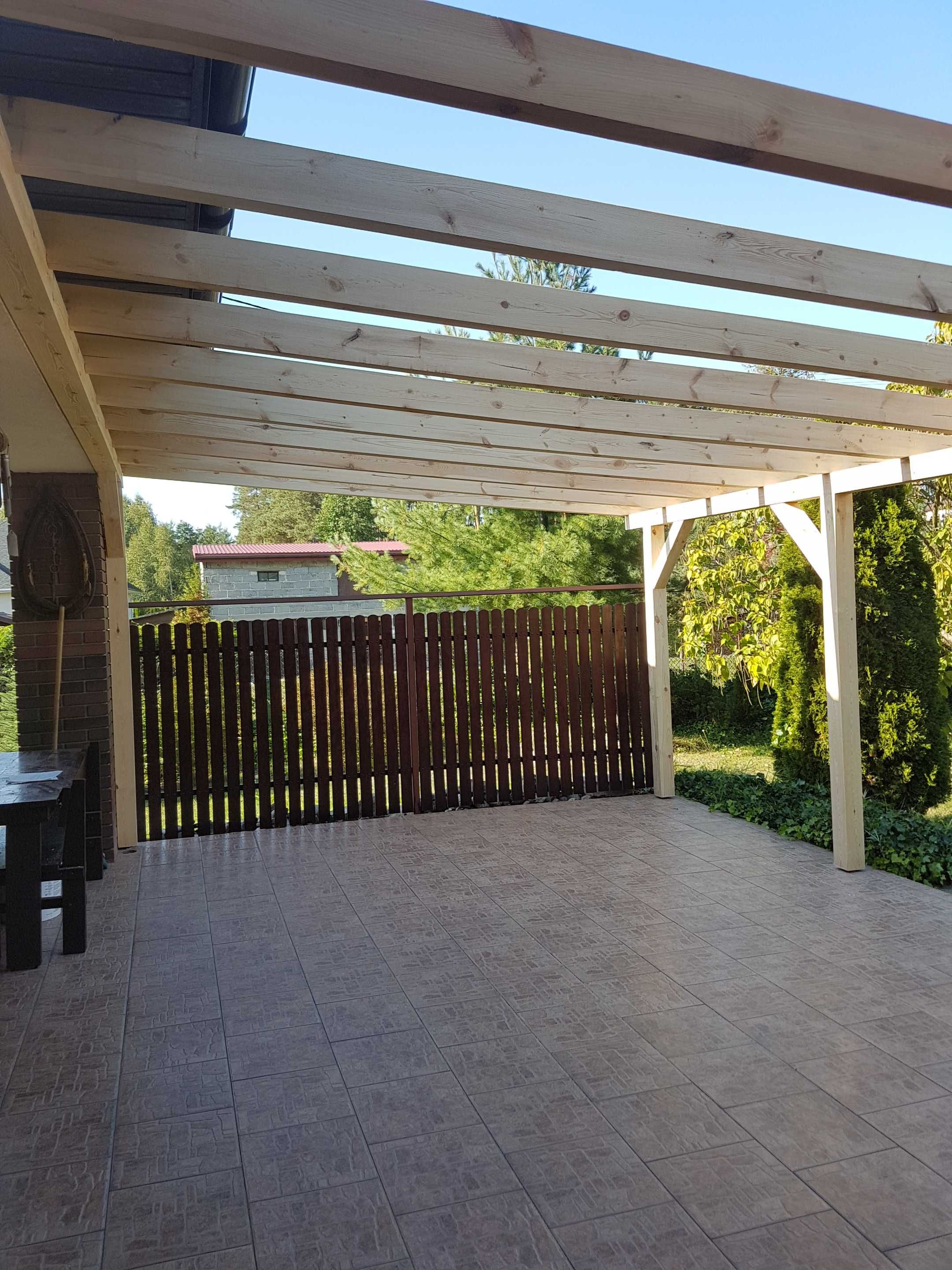 Altana Wiata Garażowa Carport 360 x 560 cm jednospadowa