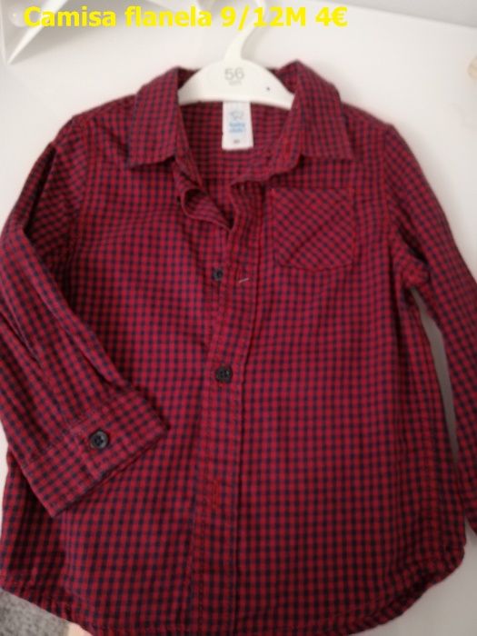 Camisas 9/12 meses