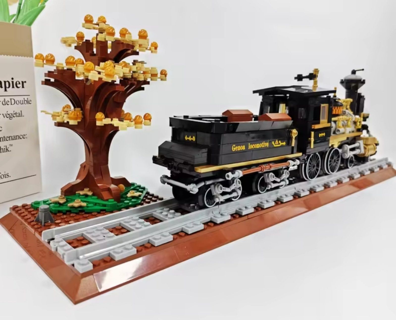 Конструктор 1в1 Lego 59010 паровоз поезд Лего 950 дет
