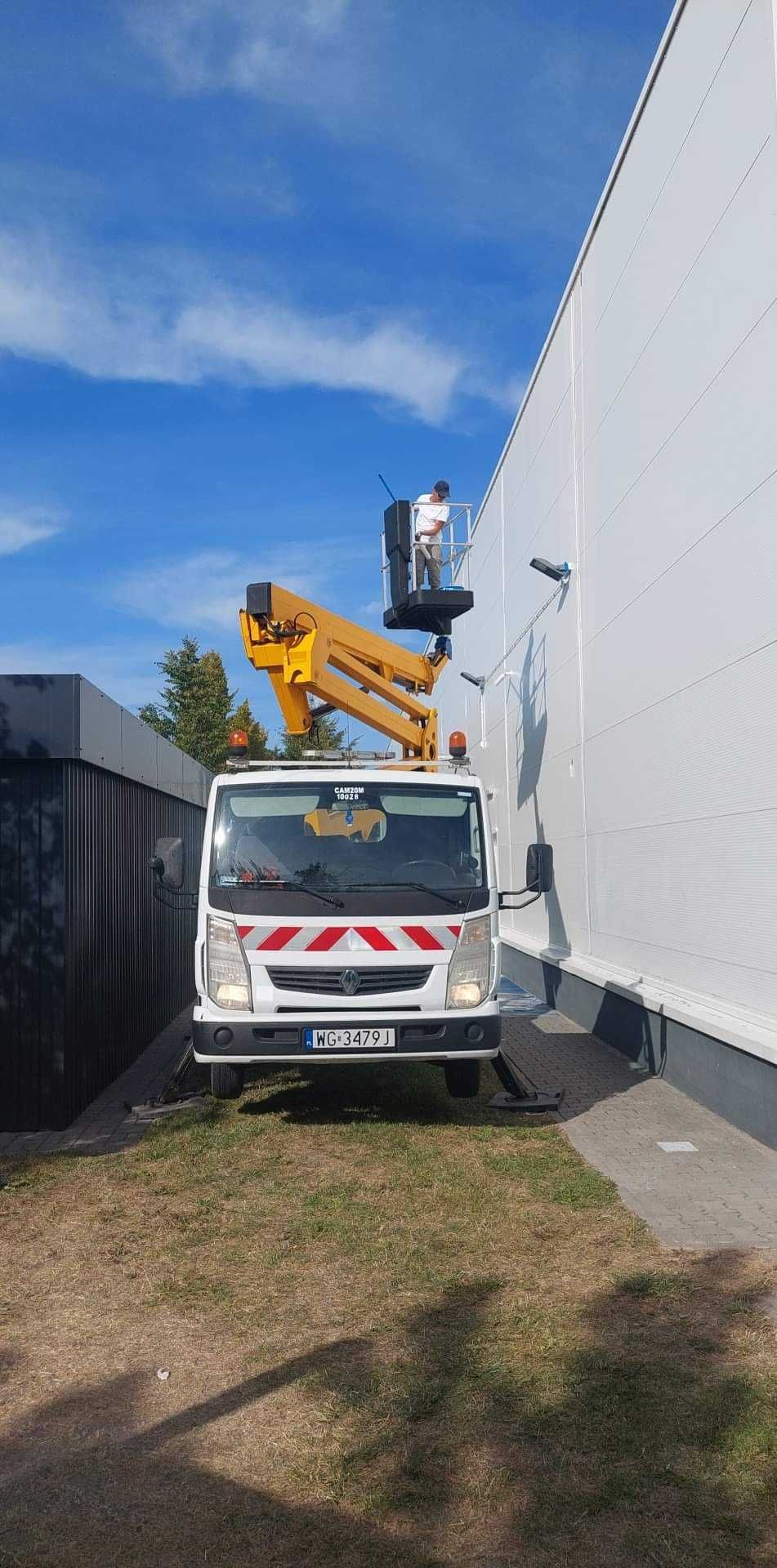 Usługi podnośnikiem koszowym 20-27m, podnosniki Marki 24h, nożycówki