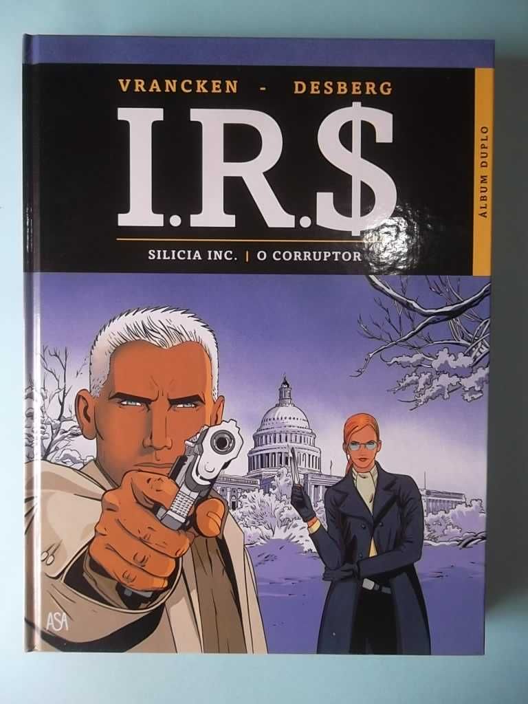 I.R.$ - Coleção completa 9 volumes duplos capa dura Edições Asa