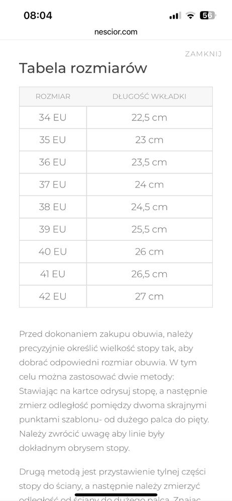 Botki neścior r. 39