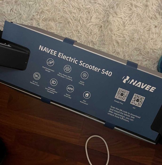 Trotinete Elétrica NAVEE S40 – Como Nova, Usada Só 3 Vezes!